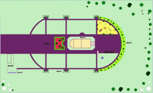 Проект ландшафтного дизайна на территории храма