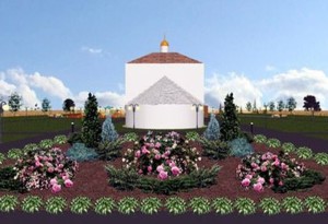 Проект ландшафтного дизайна на территории храма