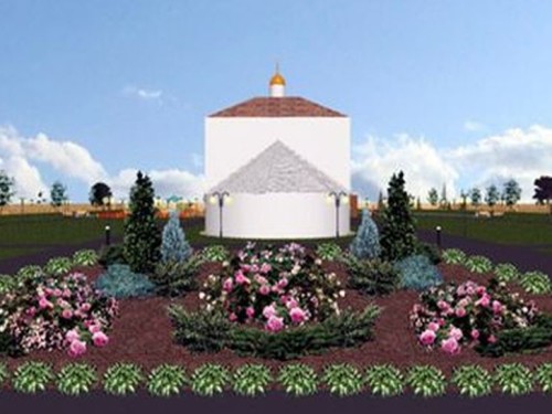 Проект ландшафтного дизайна на территории храма