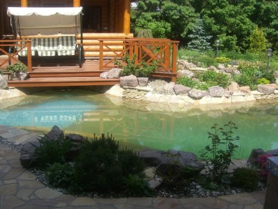 Декоративный пруд на участке